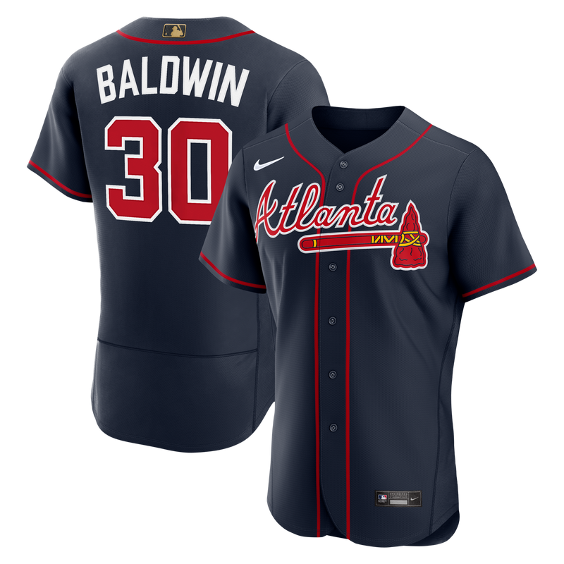 Atlanta Braves Drake Baldwin Nike Navy Alternate MLB Awards Authentic Jersey