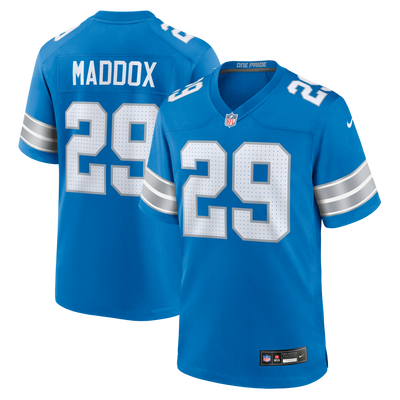Detroit Lions Avonte Maddox Nike Blue Team Game Jersey