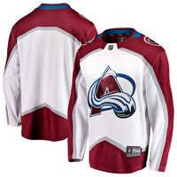 Colorado Avalanche Fanatics White Away Breakaway Jersey
