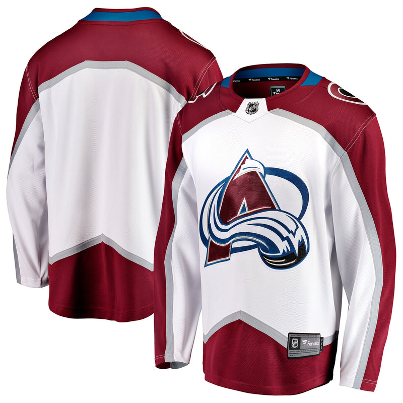 Colorado Avalanche Fanatics White Away Breakaway Jersey