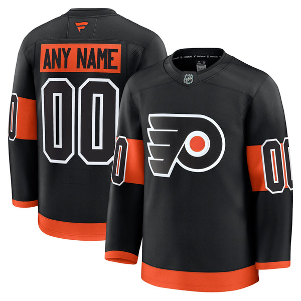 Philadelphia Flyers Fanatics Black Alternate Premium Custom Jersey