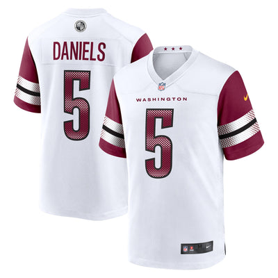 Washington Commanders Jayden Daniels Nike White Player Game Jersey