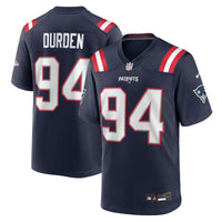 New England Patriots Cory Durden Nike Navy Team Game Jersey