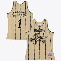 Toronto Raptors Mitchell & Ness Tracy McGrady 1998 Swingman Jersey - Khaki