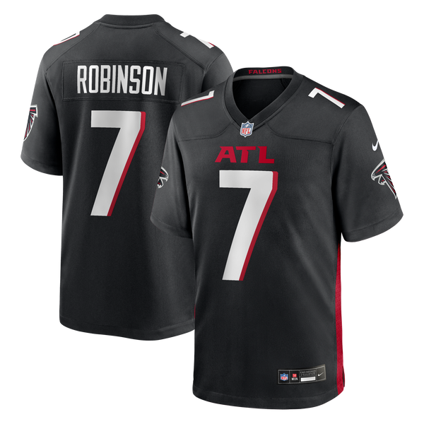 Atlanta Falcons Bijan Robinson Nike Black Game Jersey