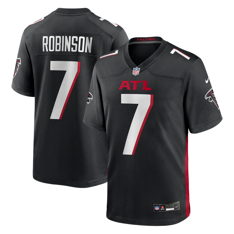 Atlanta Falcons Bijan Robinson Nike Black Game Jersey
