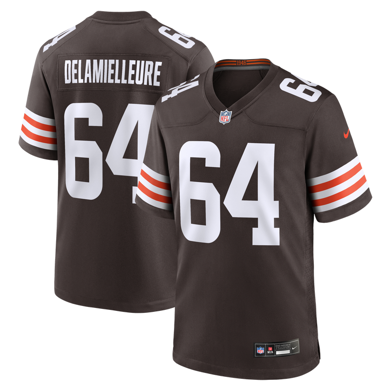 Cleveland Browns Joe DeLamielleure Nike Brown Game Retired Player Jersey