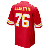 Kansas City Chiefs Kingsley Suamataia Nike Red Game Jersey