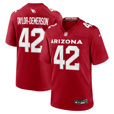 Arizona Cardinals Dadrion Taylor-Demerson Nike Cardinal Team Game Jersey