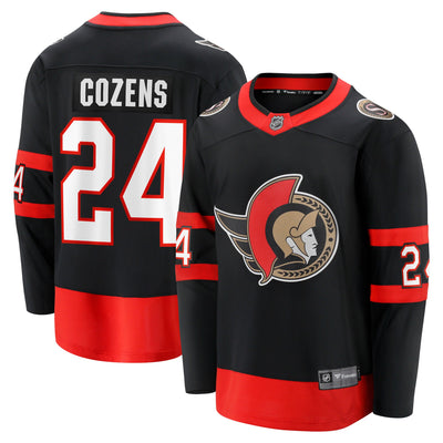 Ottawa Senators Dylan Cozens Fanatics Black Home Breakaway Jersey