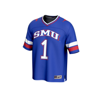 #1 SMU Mustangs GameDay Greats Collegiate Football Fashion Jersey - Royal