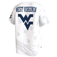 West Virginia Mountaineers GameDay Greats Lightweight Collegiate Baseball Americana Fashion Jersey - White