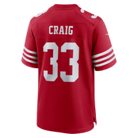 San Francisco 49ers Roger Craig Nike Scarlet Team Retired Game Jersey