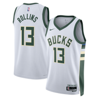 Milwaukee Bucks Nike Association Edition Swingman Jersey - White - Ryan Rollins -