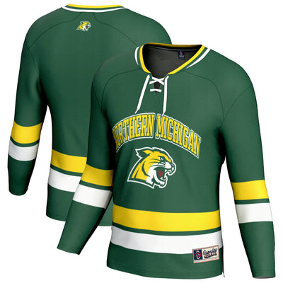 Northern Michigan Wildcats GameDay Greats Spirit Hockey Jersey - Green