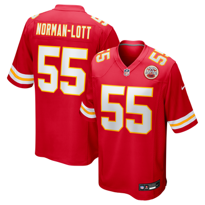 Kansas City Chiefs Omarr Norman-Lott Nike Red Team Game Jersey