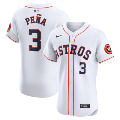 Houston Astros Jeremy Peña Nike White Home Elite Player Jersey