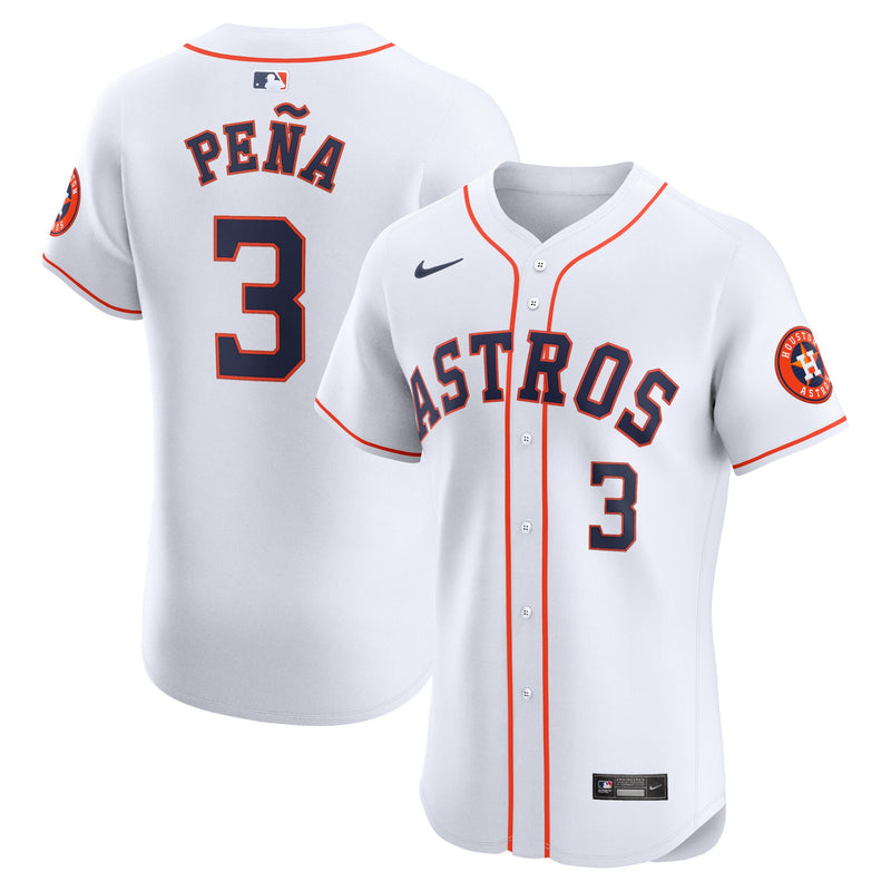 Houston Astros Jeremy Peña Nike White Home Elite Player Jersey