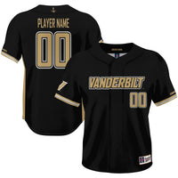 Vanderbilt Commodores GameDay Greats NIL Pick-A-Player Lightweight Baseball Jersey - Black