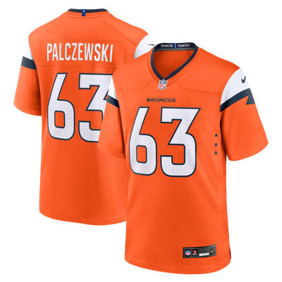 Denver Broncos Alex Palczewski Nike Orange Team Game Jersey