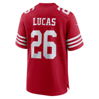 San Francisco 49ers Chase Lucas Nike Scarlet Team Game Jersey