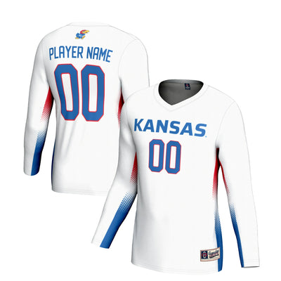 Kansas Jayhawks GameDay Greats NIL Pick-A-Player Lightweight Volleyball Jersey - White