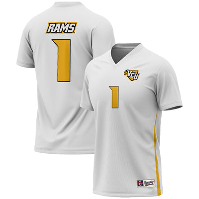 #1 VCU Rams GameDay Greats Soccer Lightweight Fashion Jersey - White