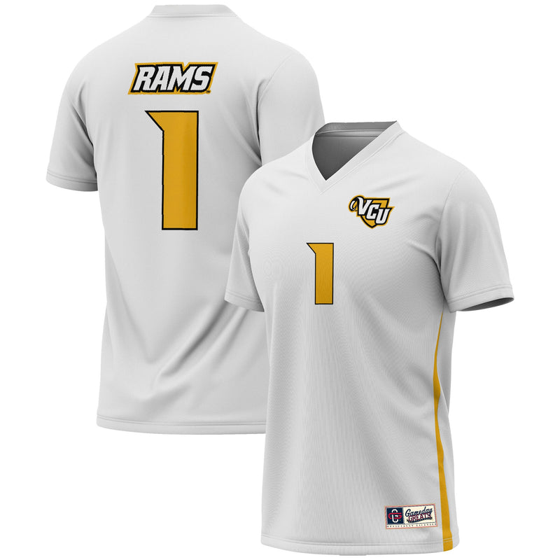 #1 VCU Rams GameDay Greats Soccer Lightweight Fashion Jersey - White