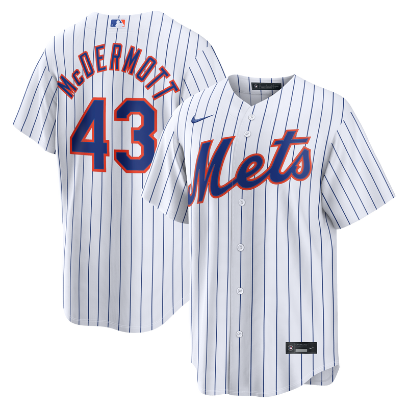 New York Mets Chayce McDermott Nike White Home Replica Jersey
