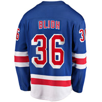 New York Rangers Anton Blidh Fanatics Blue Home Breakaway Jersey