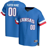 Kansas Jayhawks GameDay Greats NIL Pick-A-Player Lightweight Baseball Jersey - Royal