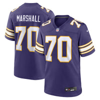 Minnesota Vikings Jim Marshall Nike Purple Retired Player Alternate Game Jersey