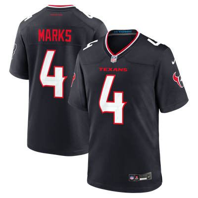 Houston Texans Woody Marks Nike Navy Team Game Jersey