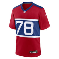 New York Giants Andrew Thomas Nike Century Red Alternate Player Game Jersey