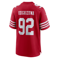 San Francisco 49ers Osa Odighizuwa Nike Scarlet Team Game Jersey