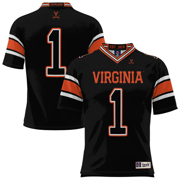 #1 Virginia Cavaliers GameDay Greats Endzone Football Jersey - Black