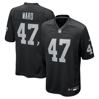 Las Vegas Raiders Alex Ward Nike Black Team Game Jersey