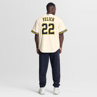 Milwaukee Brewers Christian Yelich Nike Cream Home Replica Jersey