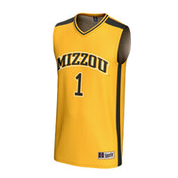#1 Missouri Tigers GameDay Greats Lightweight Collegiate Basketball Fashion Jersey - Gold