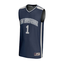 #1 New Hampshire Wildcats GameDay Greats Lightweight Collegiate Basketball Fashion Jersey - Navy