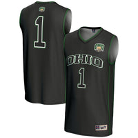 #1 Ohio Bobcats GameDay Greats Lightweight Basketball Jersey - Black