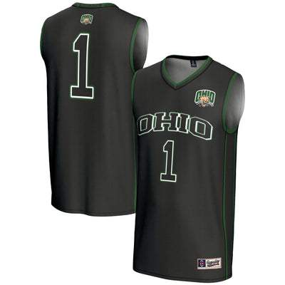 #1 Ohio Bobcats GameDay Greats Lightweight Basketball Jersey - Black