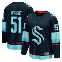 Seattle Kraken Shane Wright Fanatics Deep Sea Blue Home Breakaway Player Jersey