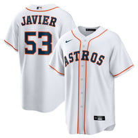 Houston Astros Cristian Javier Nike White Home Replica Jersey