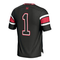 #1 Miami University RedHawks GameDay Greats Football Jersey - Black
