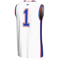 #1 SMU Mustangs GameDay Greats Lightweight Basketball Jersey - White