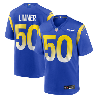 Los Angeles Rams Beaux Limmer Nike Royal Team Game Jersey