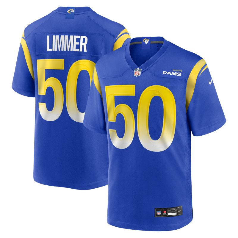 Los Angeles Rams Beaux Limmer Nike Royal Team Game Jersey