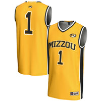 #1 Missouri Tigers GameDay Greats Lightweight Basketball Jersey - Gold