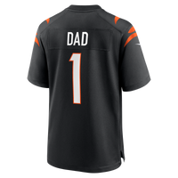 Cincinnati Bengals Number 1 Dad Nike Black Game Jersey